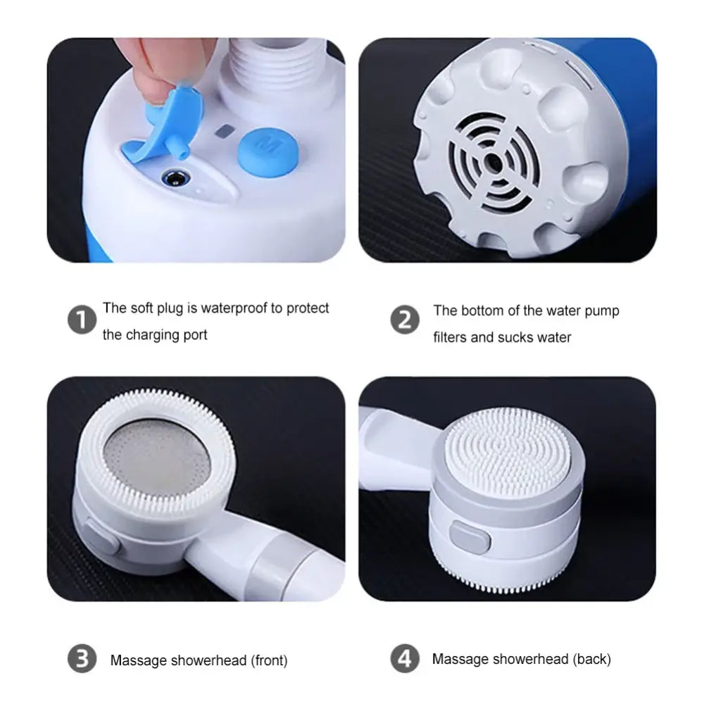 Portable Electric Camping Shower Pump 4000mAh