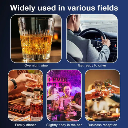 Portable Electrochemical Alcohol Tester – Professional Breathalyzer with LCD Display
