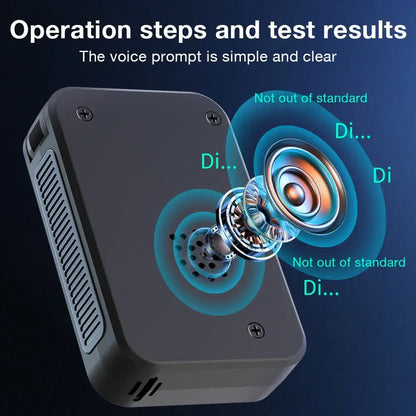 Portable Electrochemical Alcohol Tester – Professional Breathalyzer with LCD Display