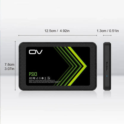 Portable External SSD 128GB–1TB USB 3.0 (400MB/s)
