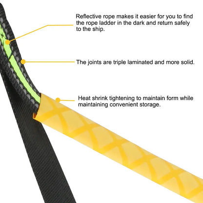 Portable Folding Boat Rope Ladder (3/4/5 Steps) (different colours available)