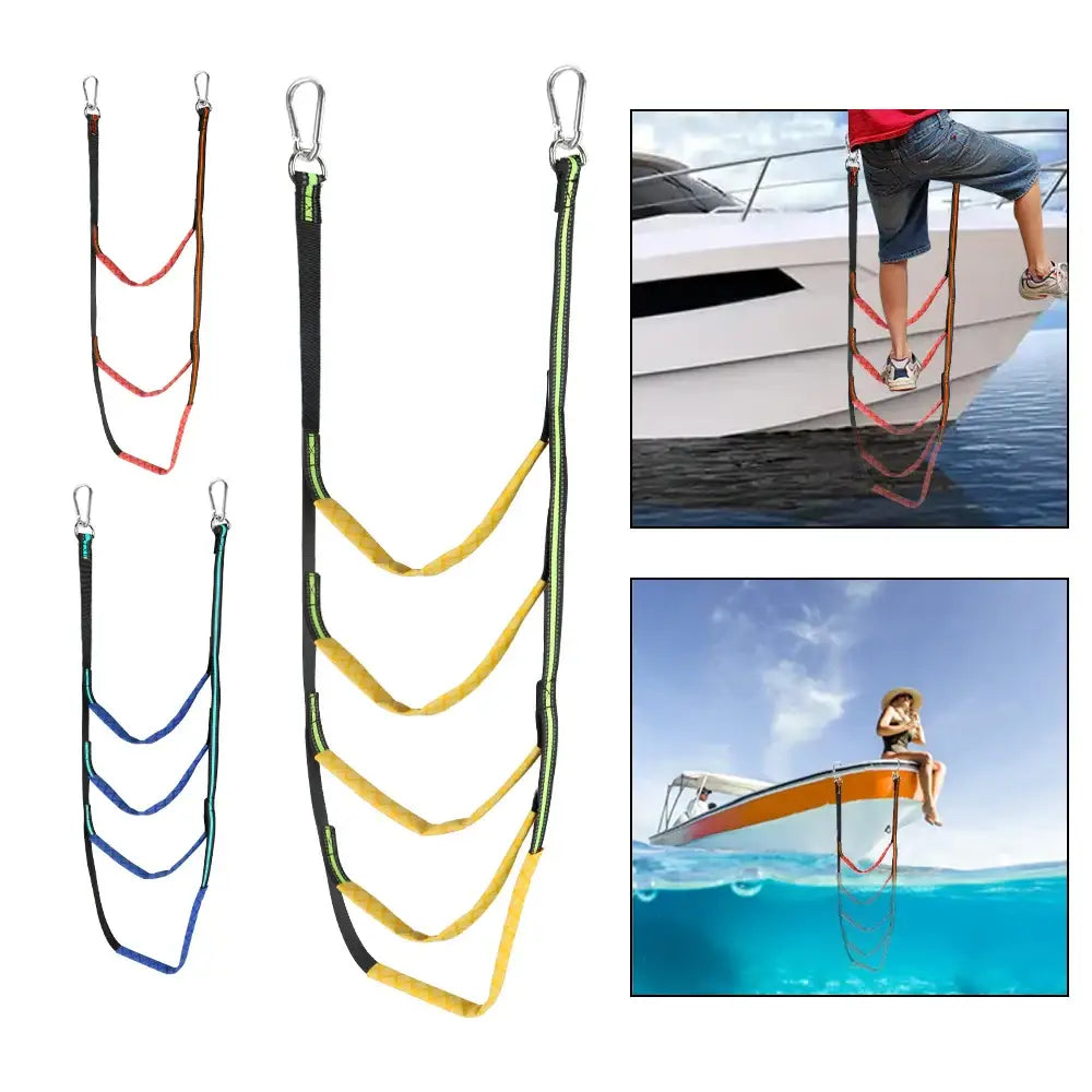 Portable Folding Boat Rope Ladder (3/4/5 Steps) (different colours available)
