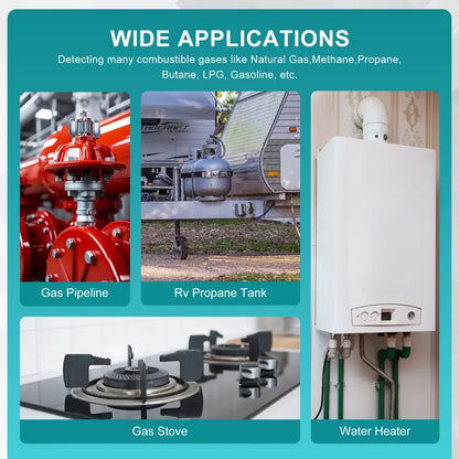Portable Gas Leak Detector – Natural & Combustible Gas Sniffer