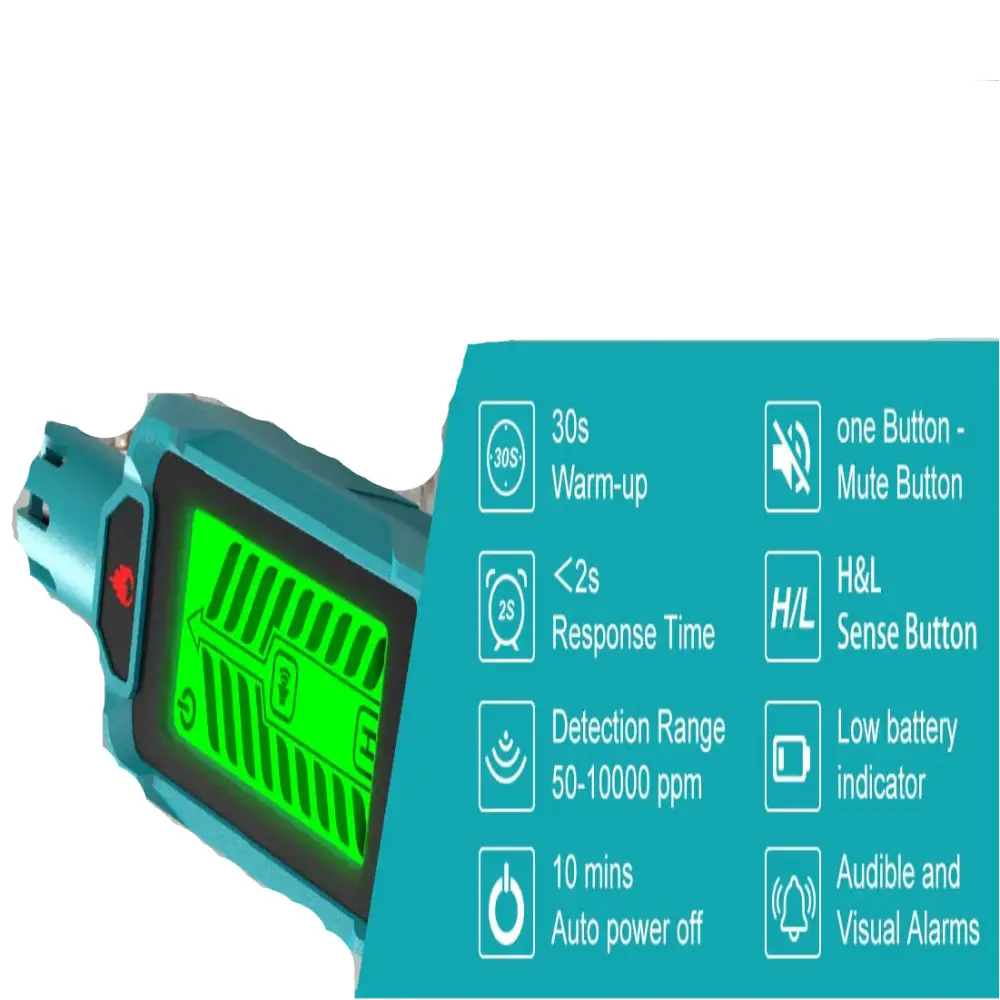 Portable Gas Leak Detector – Natural & Combustible Gas Sniffer