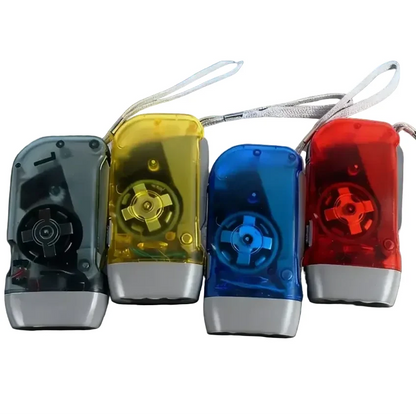 Hand-Crank Self-Powered LED Flashlight