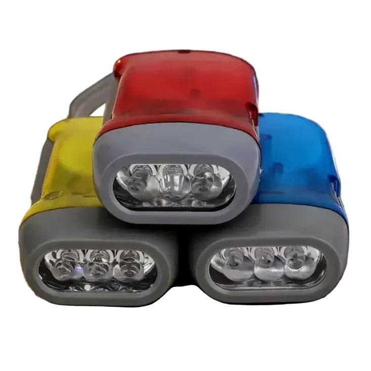 Hand-Crank Self-Powered LED Flashlight