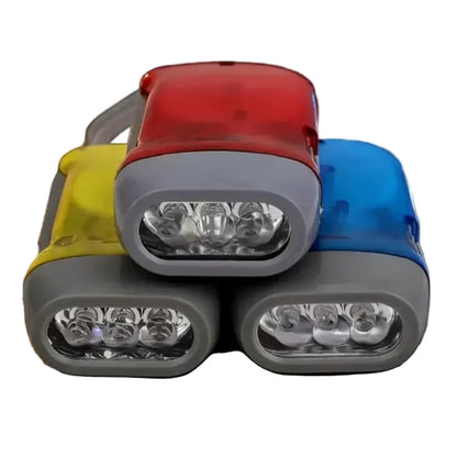 Hand-Crank Self-Powered LED Flashlight