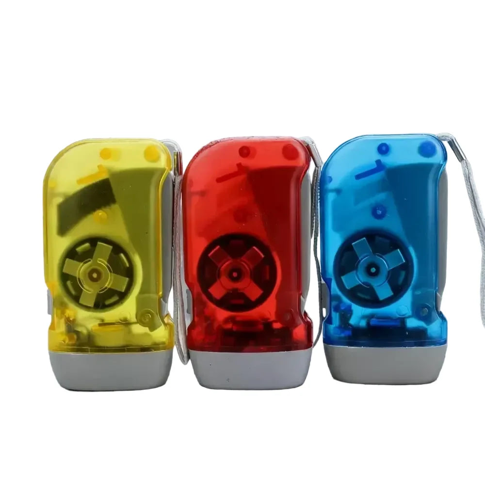 Hand-Crank Self-Powered LED Flashlight