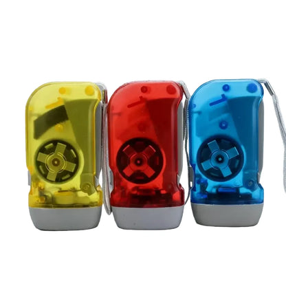 Hand-Crank Self-Powered LED Flashlight