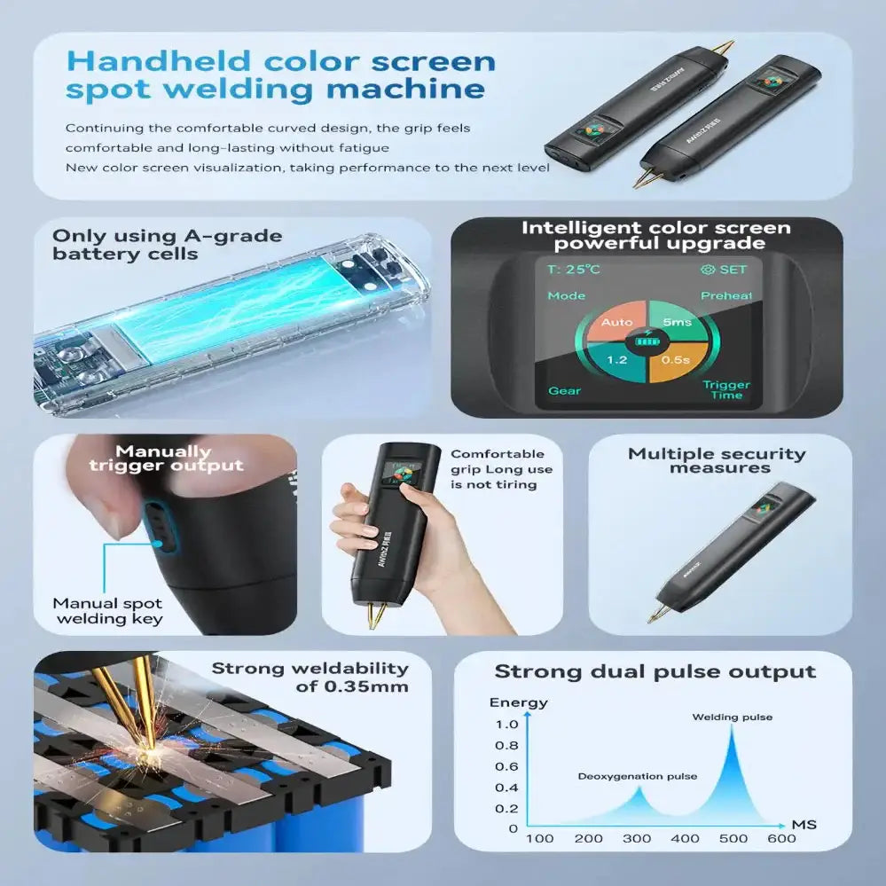 Portable Handheld Spot Welder for 18650 Batteries