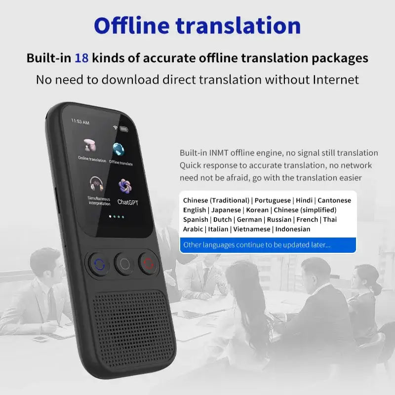 Portable Offline Language Translator (138 Languages)