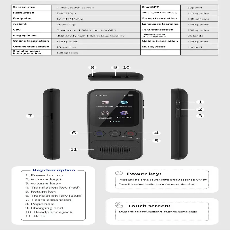 Portable Offline Language Translator (138 Languages)