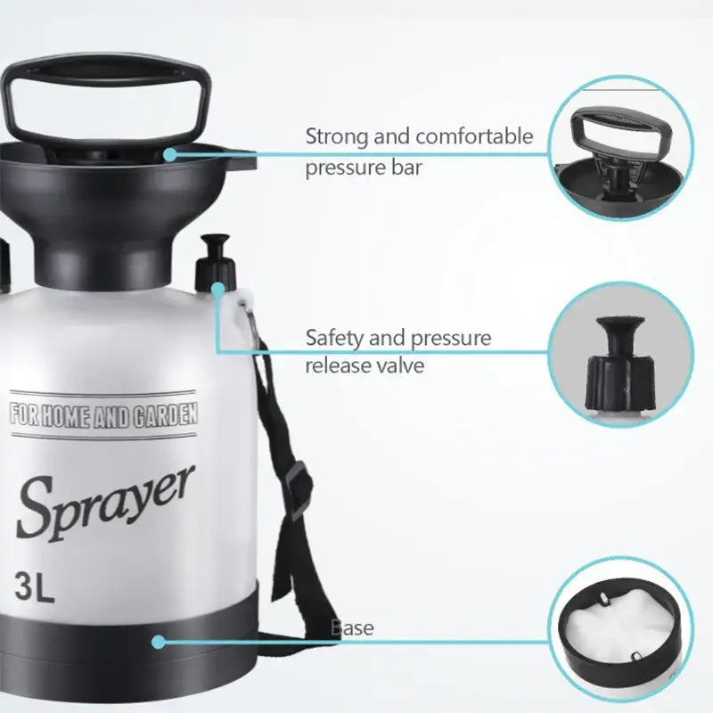 Portable Outdoor Manual Camping Shower – 3/5/8L with Hose