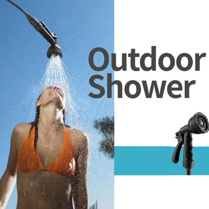 Portable Outdoor Manual Camping Shower – 3/5/8L with Hose