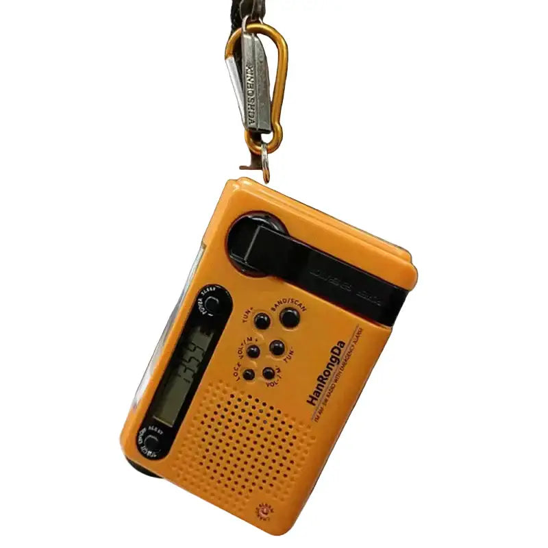 Portable Solar Hand Crank Radio with Power Bank & Flashlight