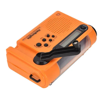Portable Solar Hand Crank Radio with Power Bank & Flashlight