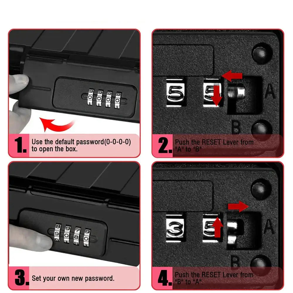 Portable Travel Safe Box – Waterproof Lockbox