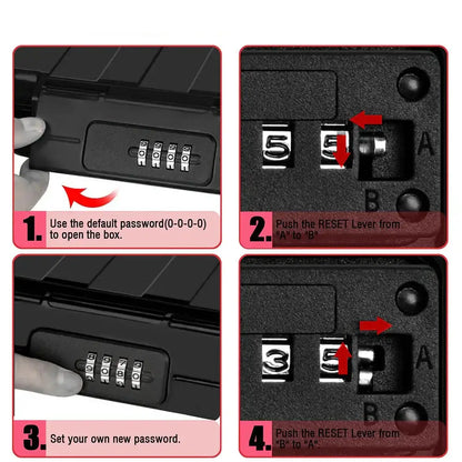 Portable Travel Safe Box – Waterproof Lockbox