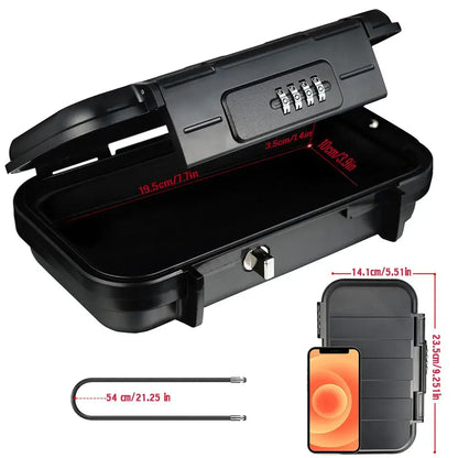 Portable Travel Safe Box – Waterproof Lockbox