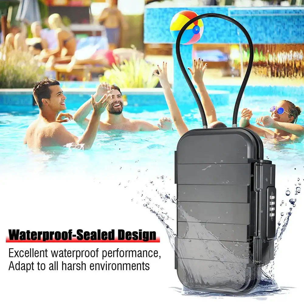 Portable Travel Safe Box – Waterproof Lockbox
