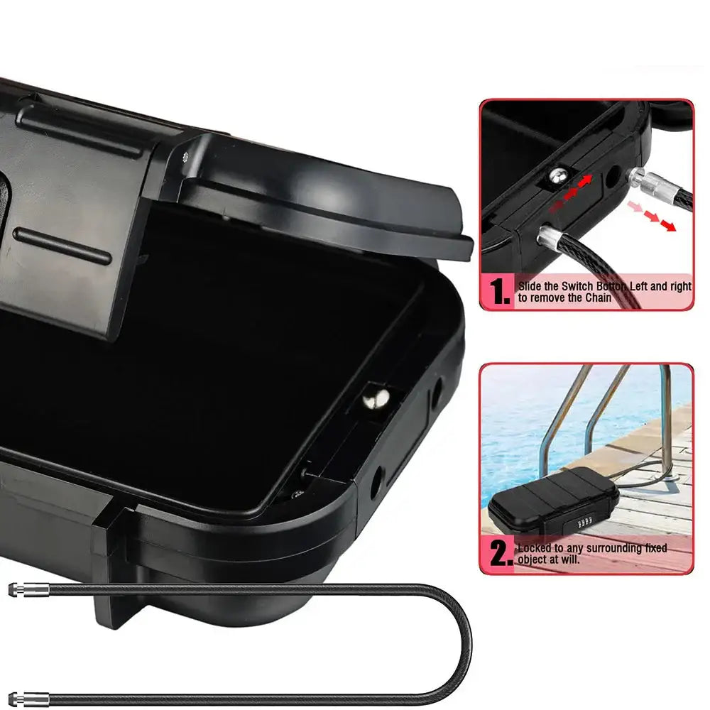 Portable Travel Safe Box – Waterproof Lockbox