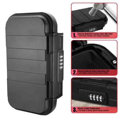 Portable Travel Safe Box – Waterproof Lockbox