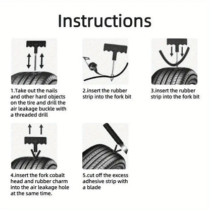 Portable Universal Tyre Emergency Repair Kit (4 types of set available)