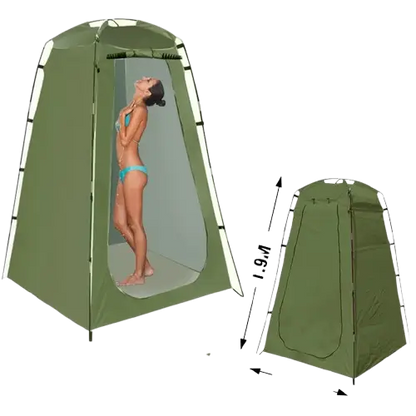 Portable Waterproof Shower & Changing Tent (available in Green & Orange)