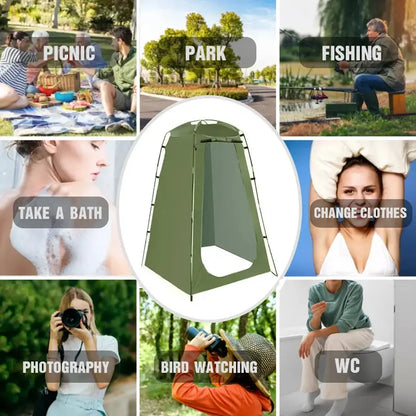 Portable Waterproof Shower & Changing Tent (available in Green & Orange)