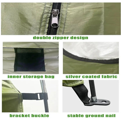 Portable Waterproof Shower & Changing Tent (available in Green & Orange)