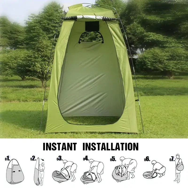 Portable Waterproof Shower & Changing Tent (available in Green & Orange)