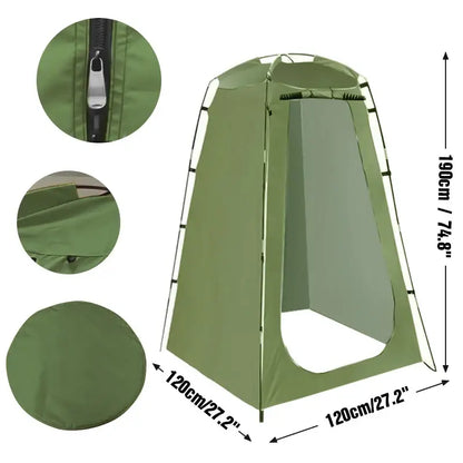 Portable Waterproof Shower & Changing Tent (available in Green & Orange)