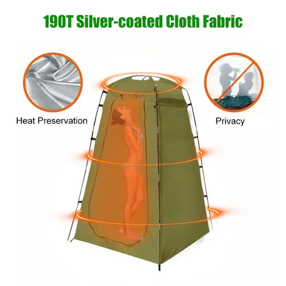 Portable Waterproof Shower & Changing Tent (available in Green & Orange)