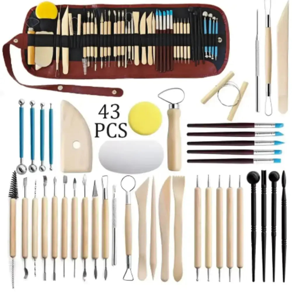 Pottery Tool Set – Clay, Ceramic, Wax Carving Kit