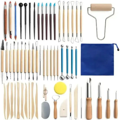 Pottery Tool Set – Clay, Ceramic, Wax Carving Kit