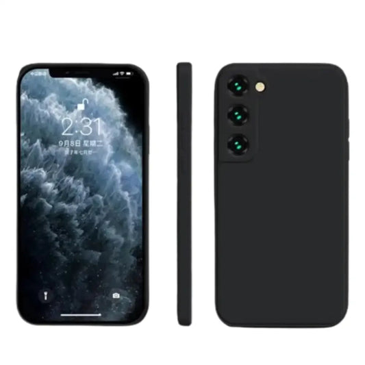 Premium Silicone Case for Samsung Galaxy A & S Series (Black)