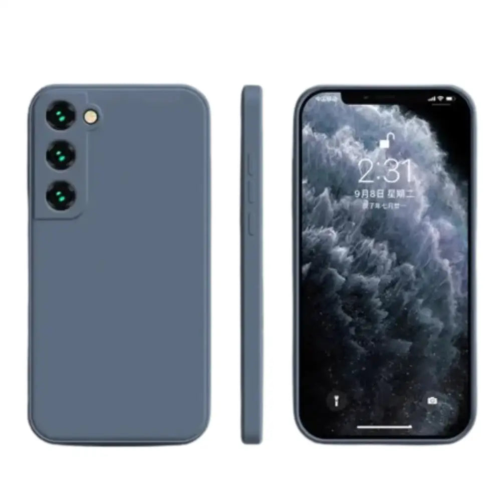 Premium Silicone Case for Samsung Galaxy A & S Series (Gray)
