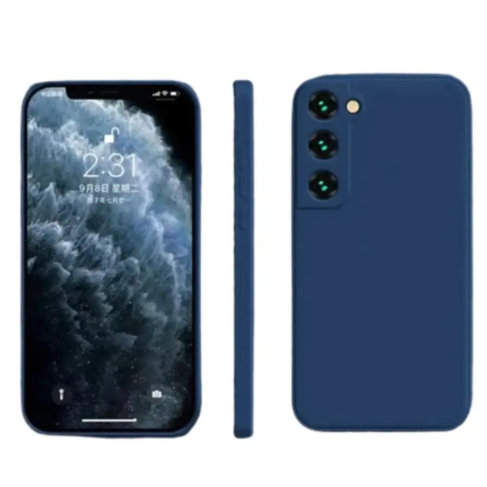 Premium Silicone Case for Samsung Galaxy A & S Series (Navy)