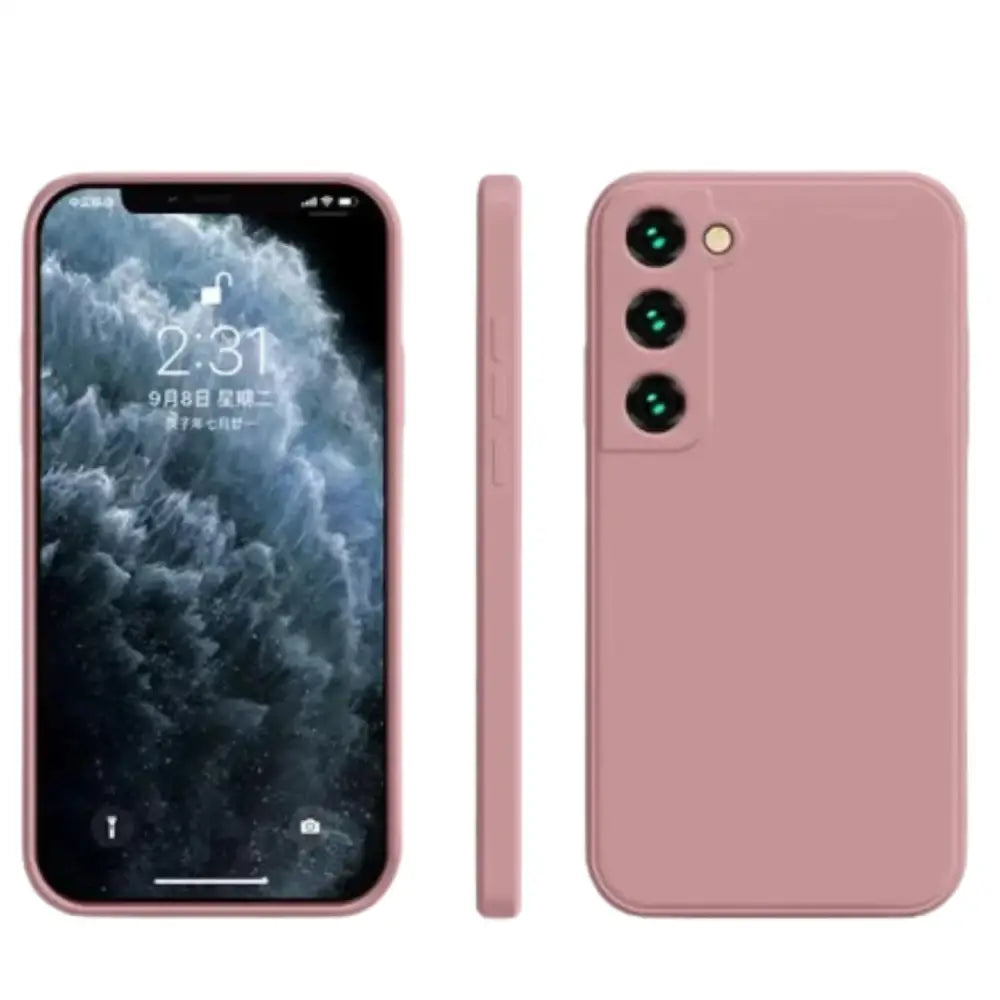 Premium Silicone Case for Samsung Galaxy A & S Series (Pink)