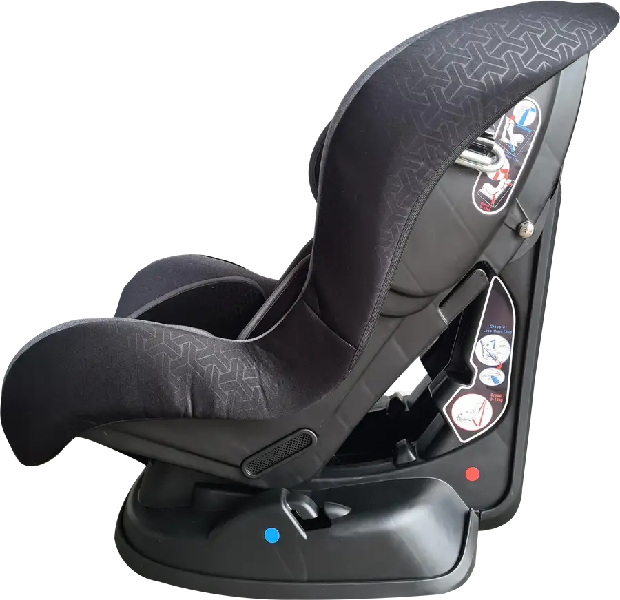 Neeva Convertible Carseat 0-18kgs - Black Interlock - Babyonline
