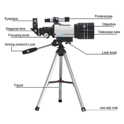 Professional Astronomical Telescope – 150x Zoom with HD Night Vision