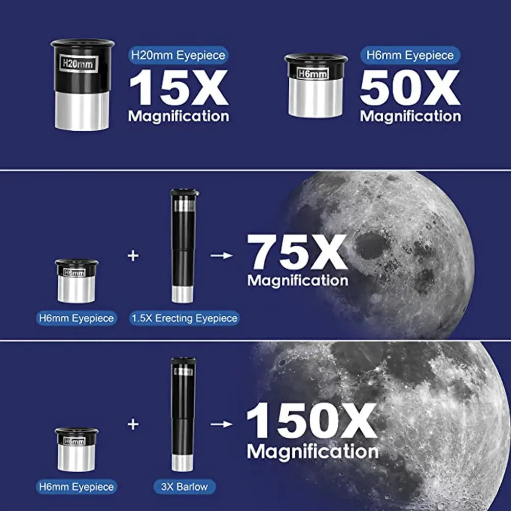 Professional Astronomical Telescope – 150x Zoom with HD Night Vision