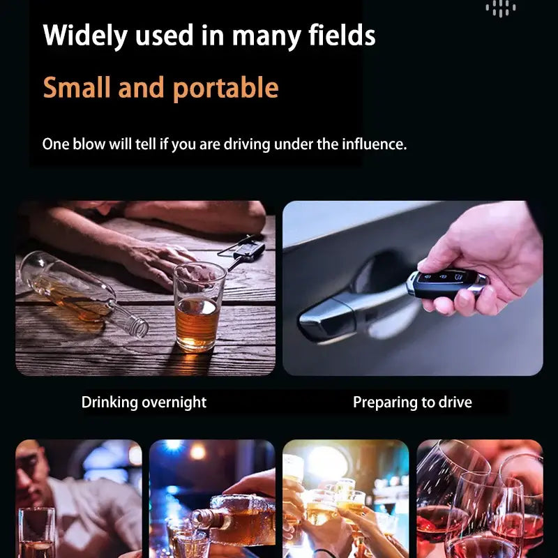 Professional Digital Alcohol Tester – Breathalyzer