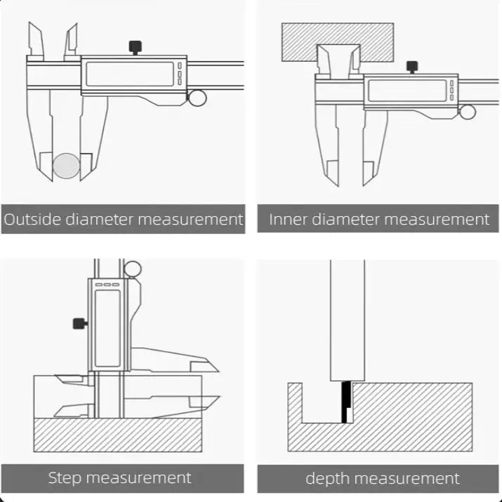 Professional Digital Pachometer & Vernier Caliper (different models available)