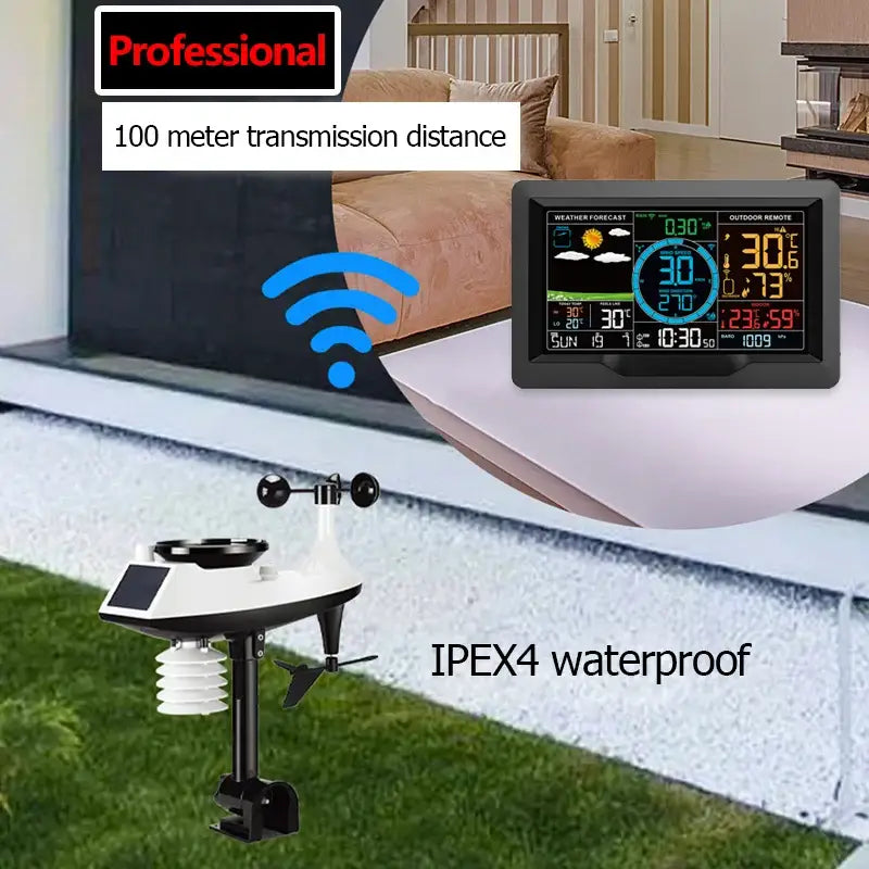Professional Wireless Weather Station with Wind & Rain Sensors