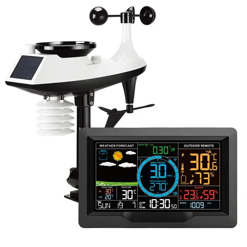 Professional Wireless Weather Station with Wind & Rain Sensors