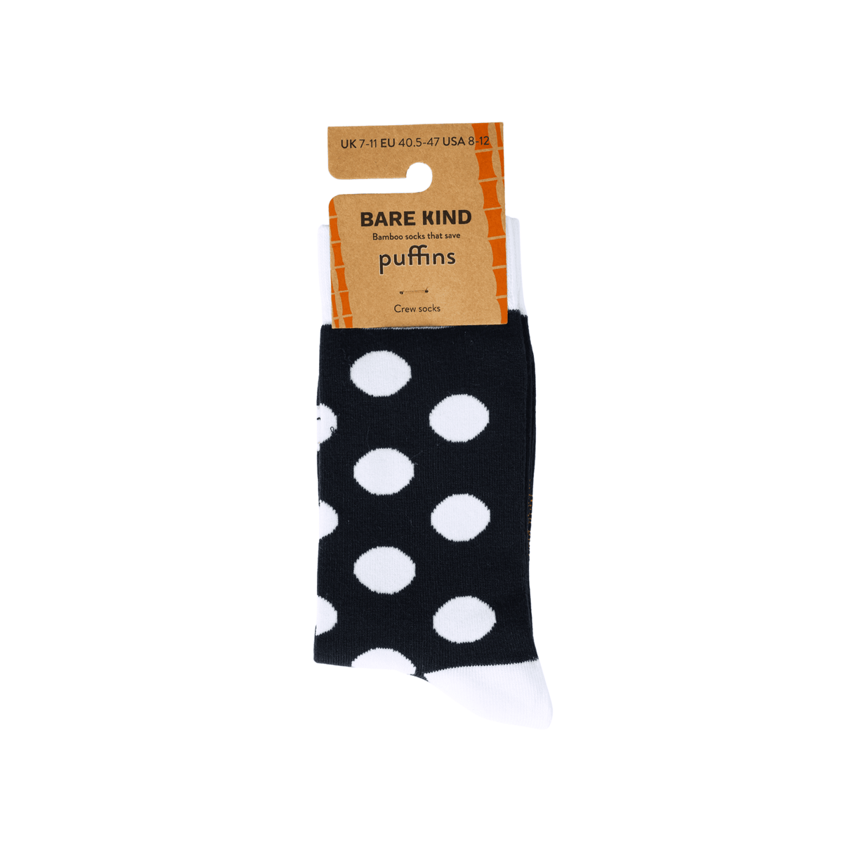 Save the Polka Dot Puffin Bamboo Socks