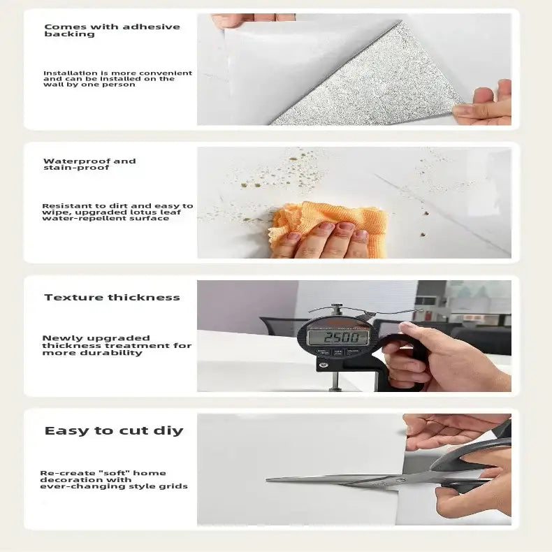 PVC Marble Wall & Floor Stickers – Self-Adhesive Waterproof