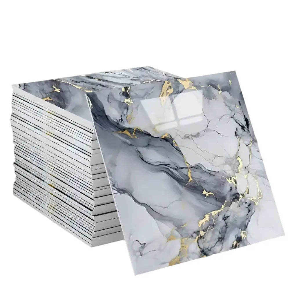 PVC Self-Adhesive Marble Waterproof Floor Tiles (available in 10 designs)