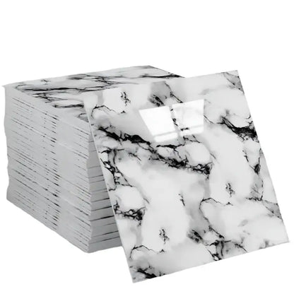 PVC Self-Adhesive Marble Waterproof Floor Tiles (available in 10 designs)